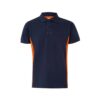 VL SUPAY. Two-tone piqué polo shirt (180g/m²), short sleeve, in cotton (60%) and polyester (40%)