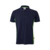 VL SUPAY. Two-tone piqué polo shirt (180g/m²), short sleeve, in cotton (60%) and polyester (40%)