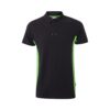 VL SUPAY. Two-tone piqué polo shirt (180g/m²), short sleeve, in cotton (60%) and polyester (40%)