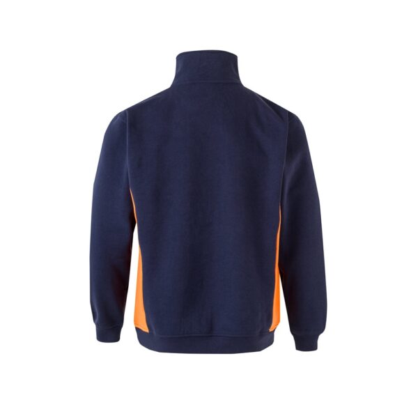 VL SVAROG. Two-tone terry sweatshirt (260g/m²), in polyester (65%) and cotton (35%)