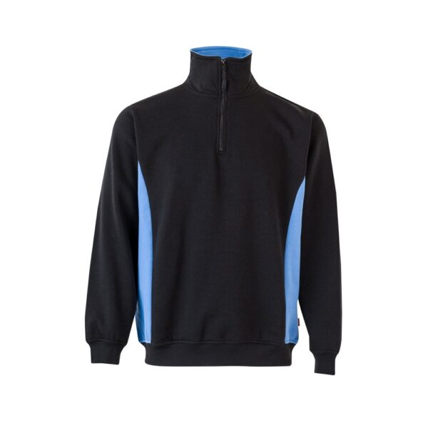 VL SVAROG. Two-tone terry sweatshirt (260g/m²), in polyester (65%) and cotton (35%)