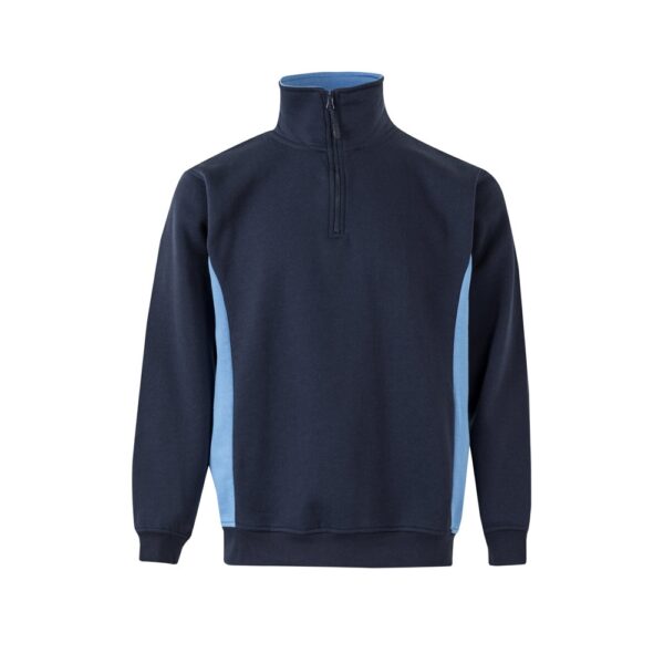 VL SVAROG. Two-tone terry sweatshirt (260g/m²), in polyester (65%) and cotton (35%)