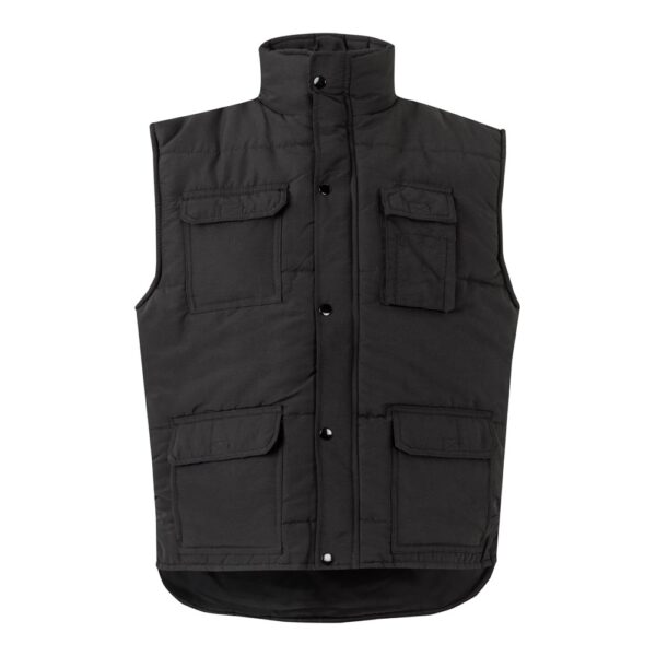 VL MEFITIS. Multi-pocket padded vest (220g/m²), in polyester (100%)