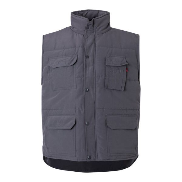 VL MEFITIS. Multi-pocket padded vest (220g/m²), in polyester (100%)