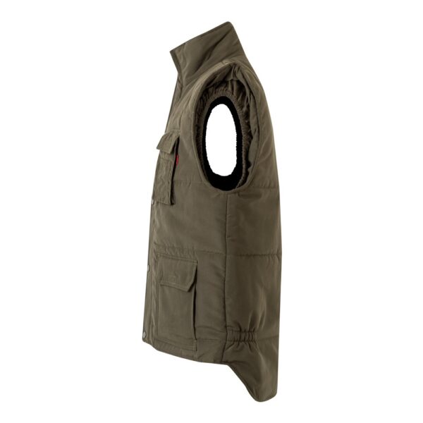 VL MEFITIS. Multi-pocket padded vest (220g/m²), in polyester (100%)