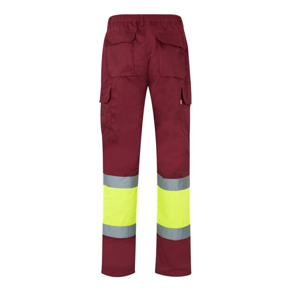 VL ATHENA. Two-tone twill trousers (210g/m²), lined, multi-pocket, in cotton (20%) and polyester (80%)