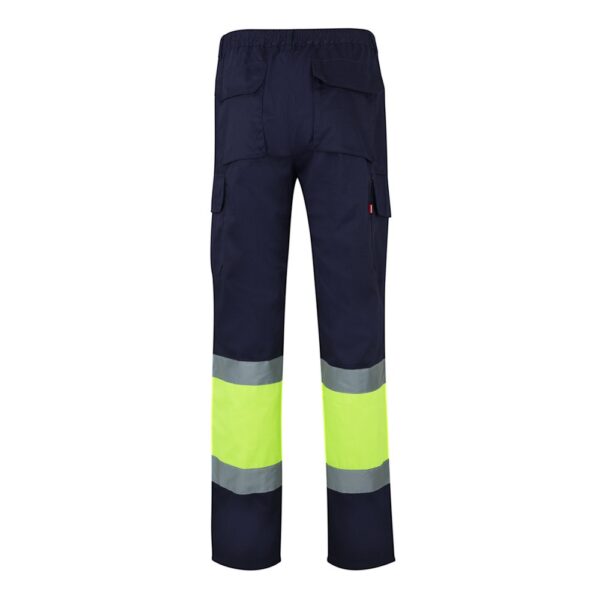 VL POSEIDON. Two-tone multi-pocket twill trousers (210g/m²), in cotton (20%) and polyester (80%)