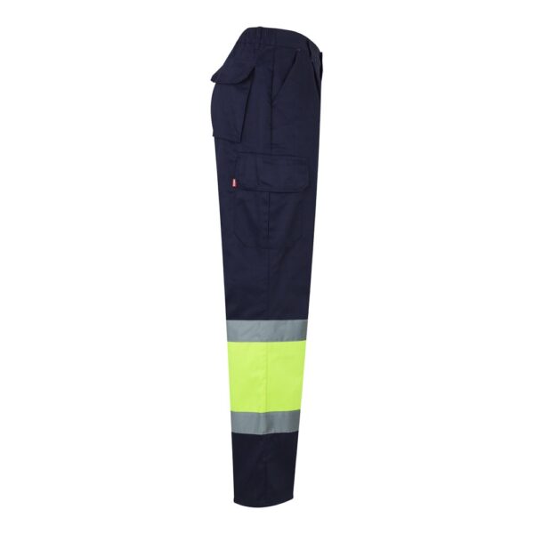 VL POSEIDON LARGE. Two-tone multi-pocket twill trousers (210g/m²), in cotton (20%) and polyester (80%)