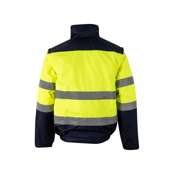 36059_204-b VL JUPITER. Two-tone padded jacket (180g/m²) in polyester (100%), with PU coating