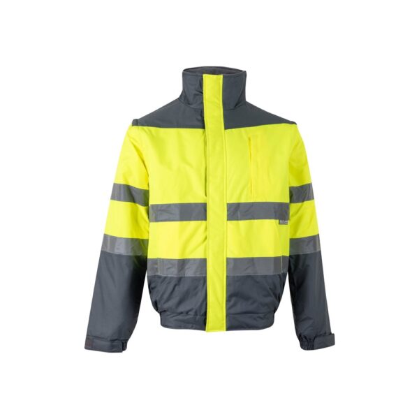36059_207 VL JUPITER. Two-tone padded jacket (180g/m²) in polyester (100%), with PU coating