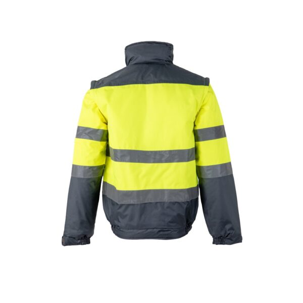36059_207-b VL JUPITER. Two-tone padded jacket (180g/m²) in polyester (100%), with PU coating