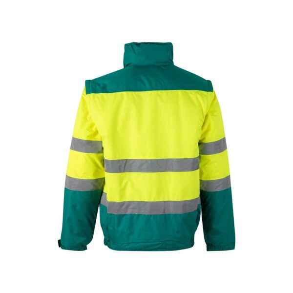 36059_209-b VL JUPITER. Two-tone padded jacket (180g/m²) in polyester (100%), with PU coating