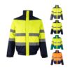 36059_set VL JUPITER. Two-tone padded jacket (180g/m²) in polyester (100%), with PU coating