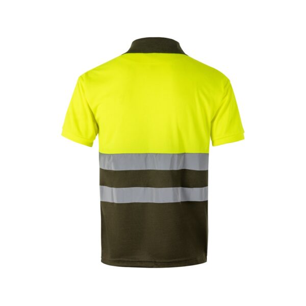 VL CUPID. Two-tone bird-eye polo shirt (160g/m²) with short sleeves, in polyester (100%)