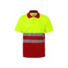 VL CUPID LARGE. Two-tone bird-eye polo shirt (160g/m²) with short sleeves, in polyester (100%)