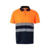 VL CUPID LARGE. Two-tone bird-eye polo shirt (160g/m²) with short sleeves, in polyester (100%)