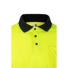 36067_203-e VL VULCAN. Two-tone bird-eye polo shirt (160g/m²) with long sleeves, in polyester (100%)
