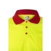 36069_205-e VL VULCAN LARGE. Two-tone bird-eye polo shirt (160g/m²) with long sleeves, in polyester (100%)