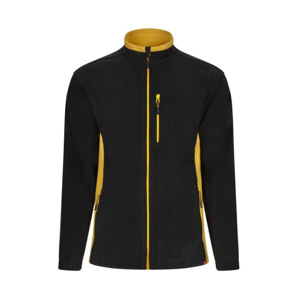 VL GERAS. Two-tone fleece jacket (220g/m²) in polyester (100%)