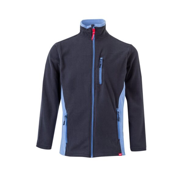 VL GERAS. Two-tone fleece jacket (220g/m²) in polyester (100%)