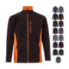 VL GERAS. Two-tone fleece jacket (220g/m²) in polyester (100%)