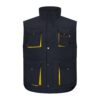 36082_204 VL NERGAL. Padded vest, two-tone, multi-pocket (120g/m²), in polyester (100%)