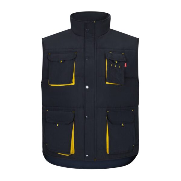 36082_204 VL NERGAL. Padded vest, two-tone, multi-pocket (120g/m²), in polyester (100%)