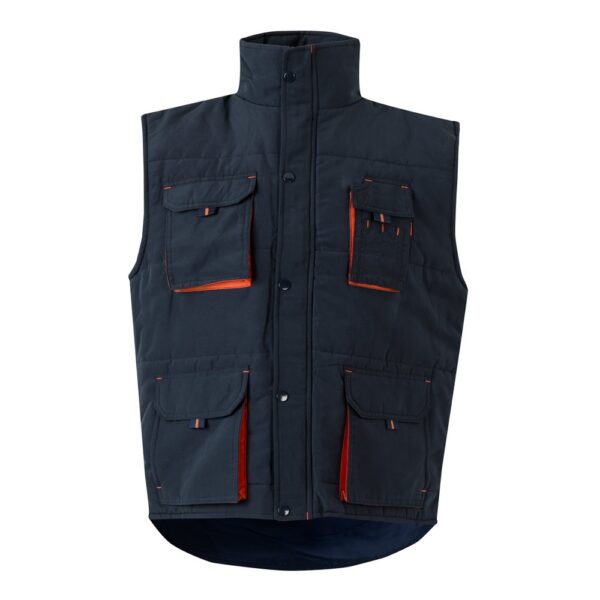 36082_214 VL NERGAL. Padded vest, two-tone, multi-pocket (120g/m²), in polyester (100%)
