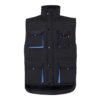 36082_223 VL NERGAL. Padded vest, two-tone, multi-pocket (120g/m²), in polyester (100%)