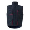 36082_224 VL NERGAL. Padded vest, two-tone, multi-pocket (120g/m²), in polyester (100%)