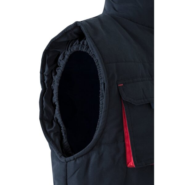 36082_224-f VL NERGAL. Padded vest, two-tone, multi-pocket (120g/m²), in polyester (100%)
