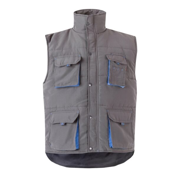 36082_227 VL NERGAL. Padded vest, two-tone, multi-pocket (120g/m²), in polyester (100%)