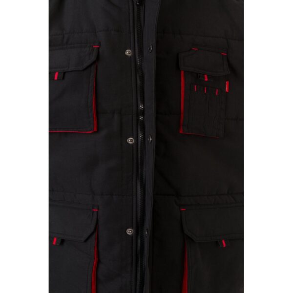 36082_233-e VL NERGAL. Padded vest, two-tone, multi-pocket (120g/m²), in polyester (100%)