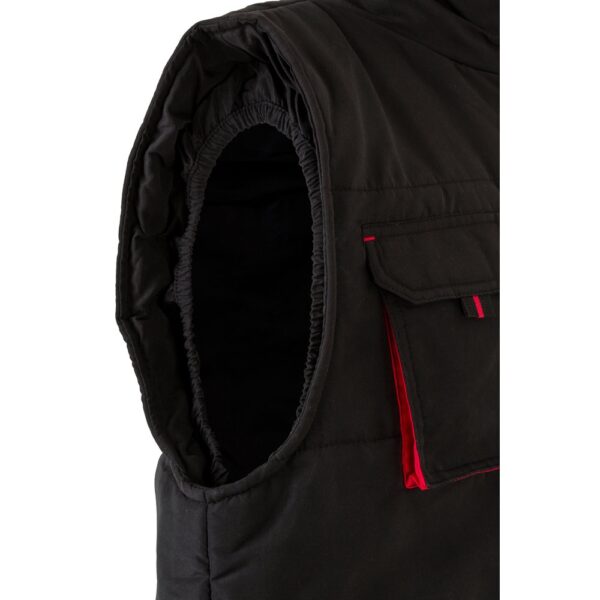36082_233-f VL NERGAL. Padded vest, two-tone, multi-pocket (120g/m²), in polyester (100%)