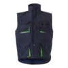 36082_234 VL NERGAL. Padded vest, two-tone, multi-pocket (120g/m²), in polyester (100%)