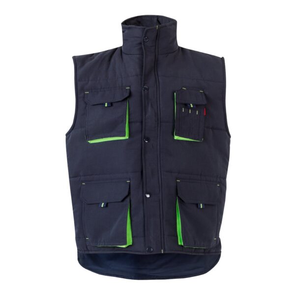 36082_234 VL NERGAL. Padded vest, two-tone, multi-pocket (120g/m²), in polyester (100%)