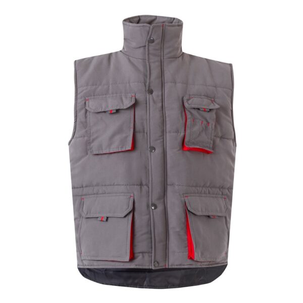 36082_237 VL NERGAL. Padded vest, two-tone, multi-pocket (120g/m²), in polyester (100%)