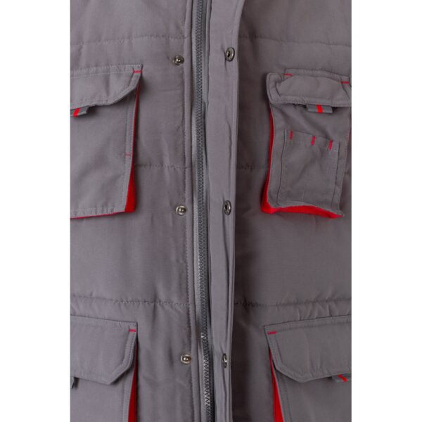 36082_237-e VL NERGAL. Padded vest, two-tone, multi-pocket (120g/m²), in polyester (100%)