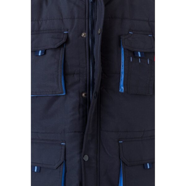 36082_244-e VL NERGAL. Padded vest, two-tone, multi-pocket (120g/m²), in polyester (100%)