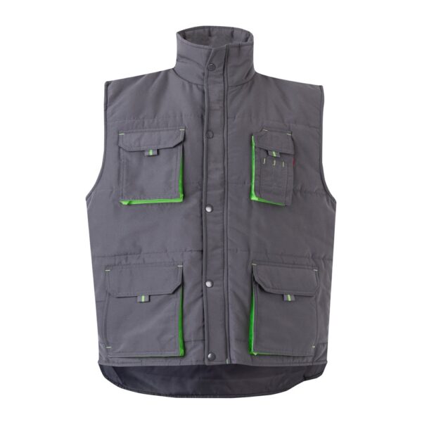 36082_247 VL NERGAL. Padded vest, two-tone, multi-pocket (120g/m²), in polyester (100%)
