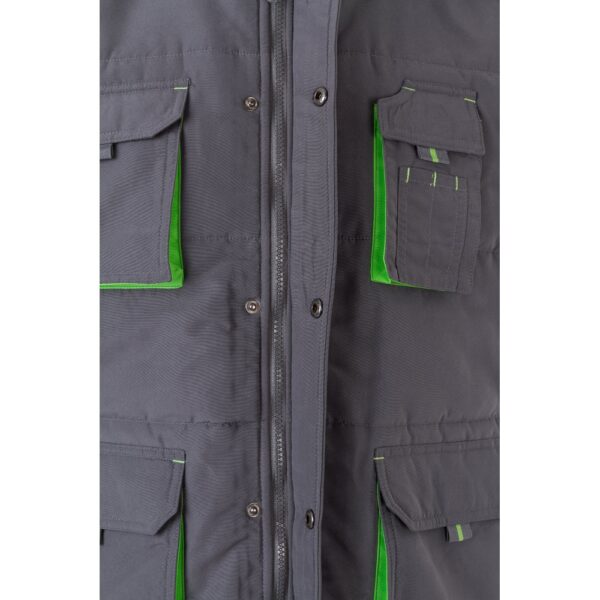 36082_247-e VL NERGAL. Padded vest, two-tone, multi-pocket (120g/m²), in polyester (100%)