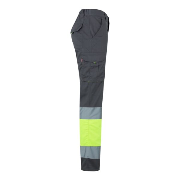VL ZEUS. Two-tone, multi-pocket stretch trousers (240g/m²), in cotton (46%), EME (38%) and polyester (16%)