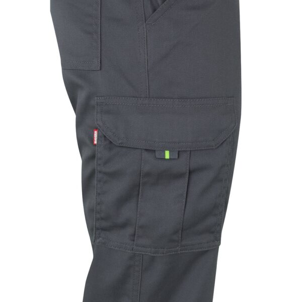 VL ZEUS. Two-tone, multi-pocket stretch trousers (240g/m²), in cotton (46%), EME (38%) and polyester (16%)