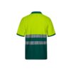 36100_209-b VL ACHELOUS. Two-tone piqué polo shirt (150g/m²) with short sleeves, in cotton (55%) and polyester (45%)