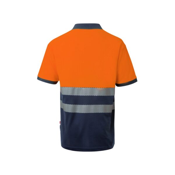 36100_214-b VL ACHELOUS. Two-tone piqué polo shirt (150g/m²) with short sleeves, in cotton (55%) and polyester (45%)