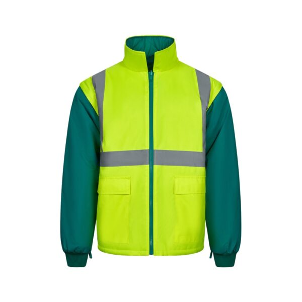 VL JUNO. Two-tone 4-in-1 parka (180g/m²), in polyester (100%) with PU coating