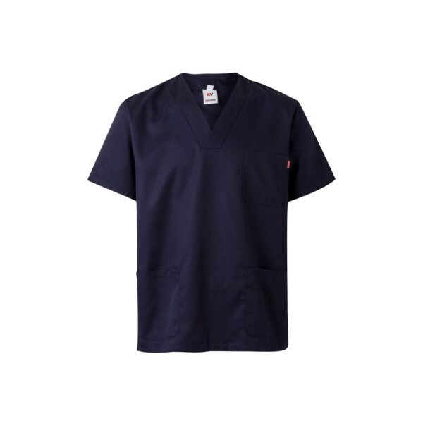 36132_104 VL ILLAPA. Twill tunic (190g/m²) with short sleeves, in polyester (65%) and cotton (35%)