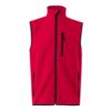 VL VARUNA. Soft shell vest (280g/m²), with polar lining, in polyester (94%) and elastane (6%)