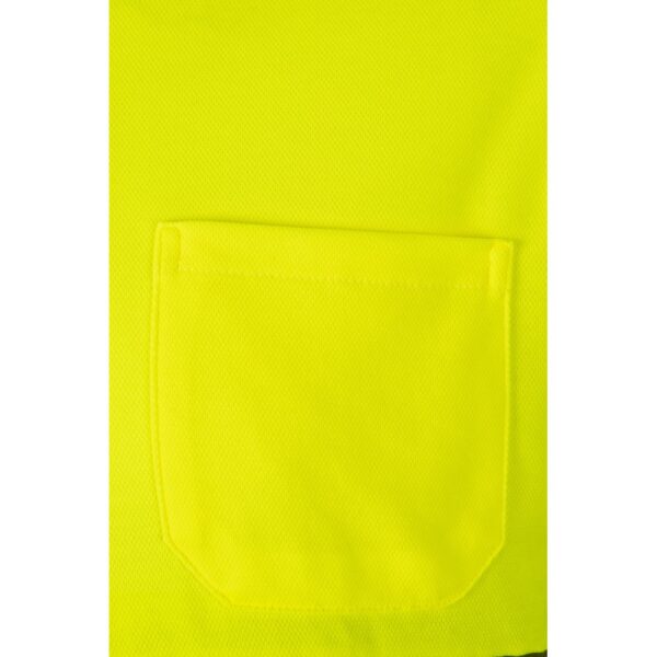 36139_207-e VL PLUTO. Two-tone piqué polo shirt (150g/m²) with long sleeves, in cotton (55%) and polyester (45%)