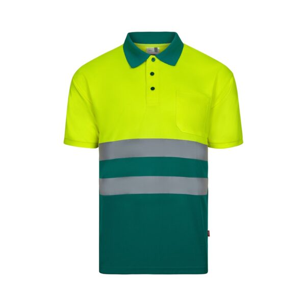 36141_209 VL FORTUNA. Bird-eye polo shirt (140g/m²) with short sleeves, in polyester (100%)